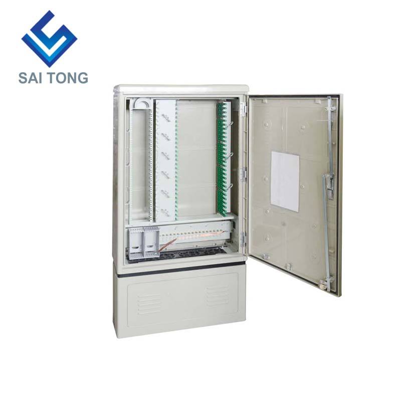 Hot sale SaiTong FTTH 288 Core fiber distribution hub cabinet Outdoor SMC Material waterproof outdoor 288 fiber cabinets ODF ODB