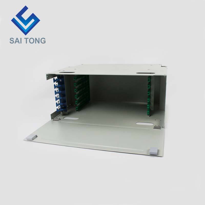 SaiTong FTTH 19 Inch Rack Mount 72 Port Cabinet SC/FC ODF 6 U 72 core Optical fiber Distribution Frame Optional Full Load