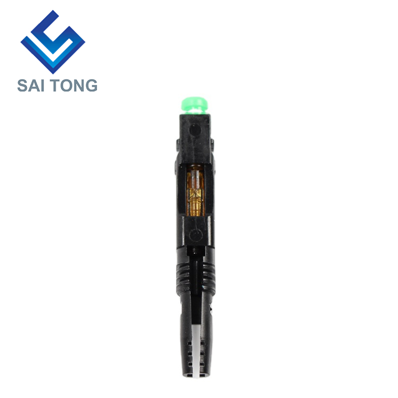 FTTH Fiber Saitong Optic Fast connector sc apc green color fiber cable fast connector Quick Connector Field assembly Singlemode